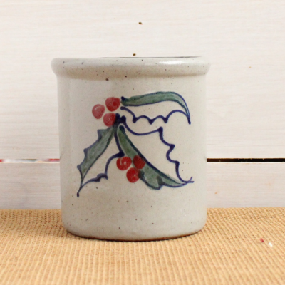 Candle Crock -  Holly