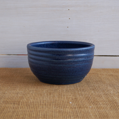 Farmhouse Ridges Salad Bowl - Denim