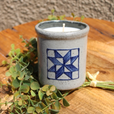 Candle Crock- Barn Quilt