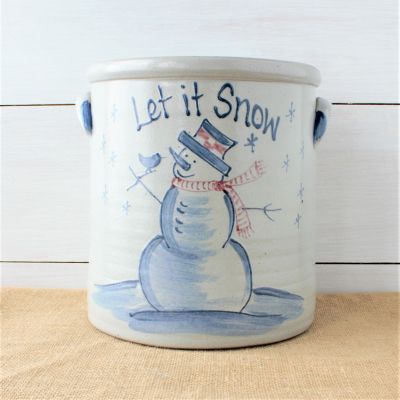 2 Gallon Crock - Snowman