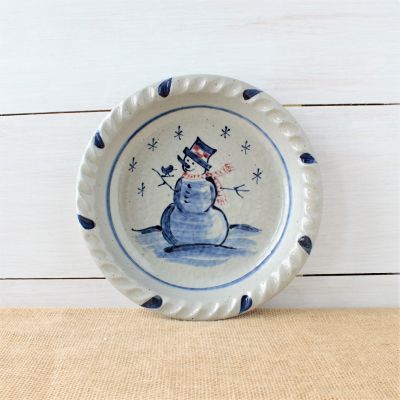 Pie Plate- Snowman