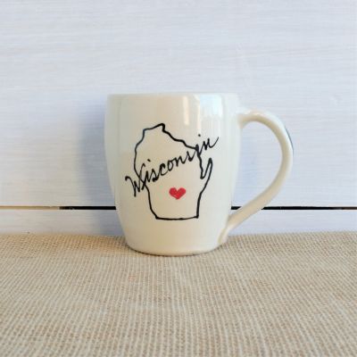 Modern Cafe Mug- Home State Collection