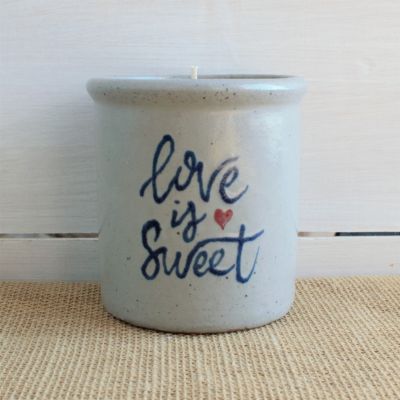 Love is Sweet Candle Crock