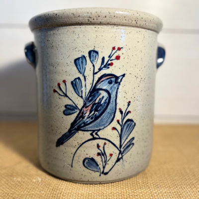 1 Gallon Crock- Spring Bird