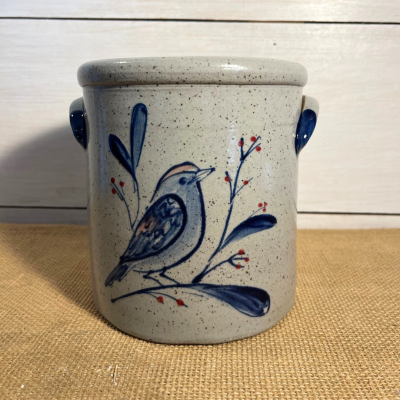 1/2 Gallon Crock- Spring Bird