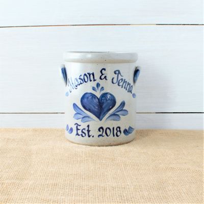 1/2 Gallon Crock- Personalized (Multiple Patterns Available)