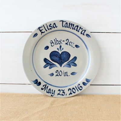 11" Plate- Personalized (5 Patterns Available)