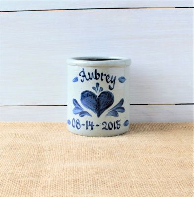 1 Quart Crock- Personalized (5+ Patterns Available)