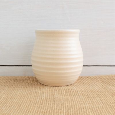 Farmhouse Ridges Cocktail Glass - Drift White