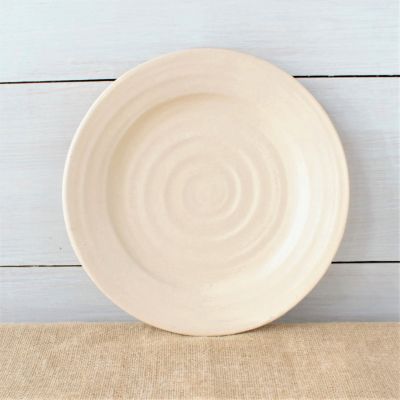 Farmhouse Ridges Dinner Plate- Drift White