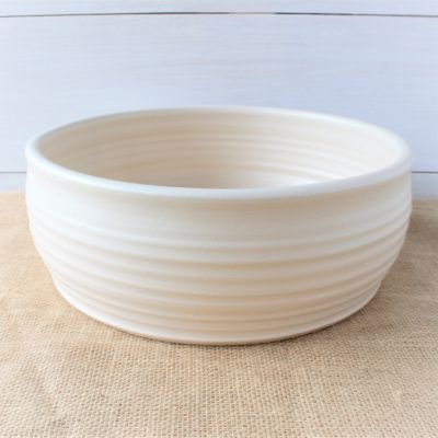 handthrown ridges farmhouse large serving bowl