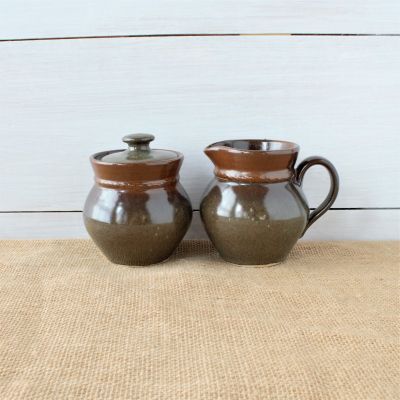 Sandstone Sugar Pot - Cerulean Blue