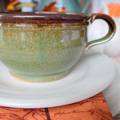 Sandstone Soup Bowl- Woodland Sage