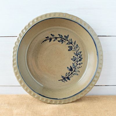 Deep Dish Pie Plate- Farm Floral