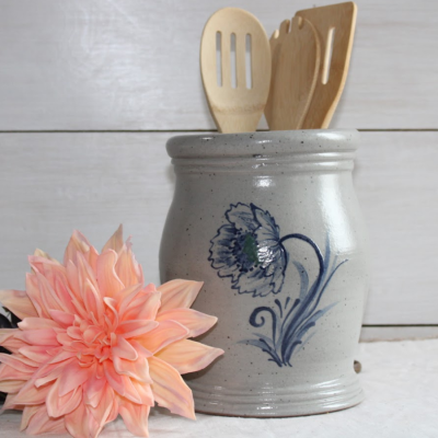 Large Utensil Jar- Dahlia