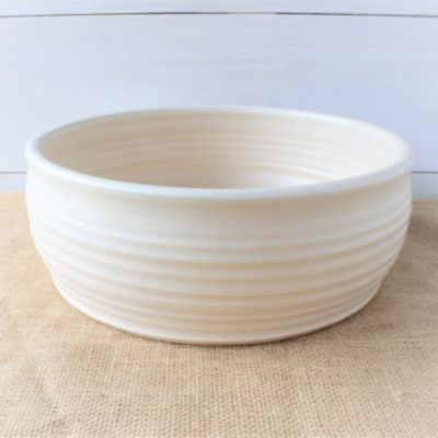 Ridges Medium Pasta Bowl- Drift White