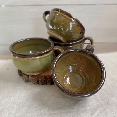Family Four Pack-Woodland Sage Porringers (4 bowls)