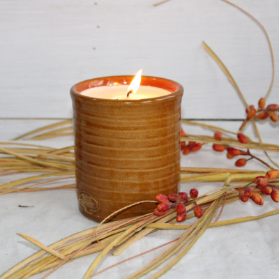 Farmhouse Ridges Candle Crock - Cider