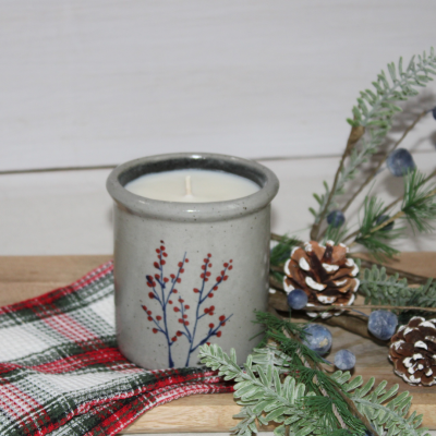 Candle Crock - Winterberry (Winterberry scent)