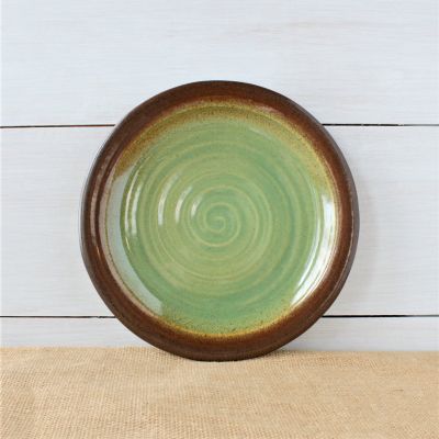 Sandstone Dinner Plate- Woodland Sage