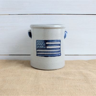 1/2 Gallon Crock - Flag Pattern