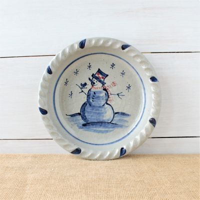 Pie Plate- Snowman