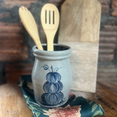 Utensil Jar- Stacked Pumpkin