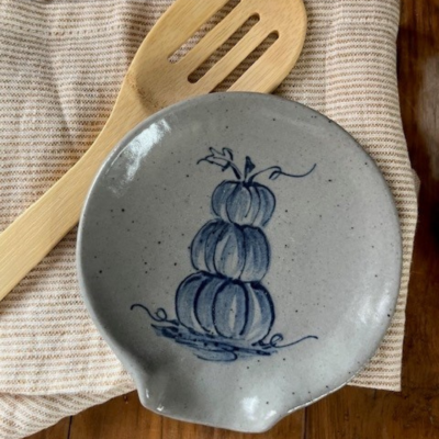 Spoon Rest- Stacked Pumpkin