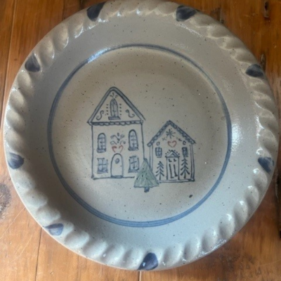 Pie Plate- Gingerbread House