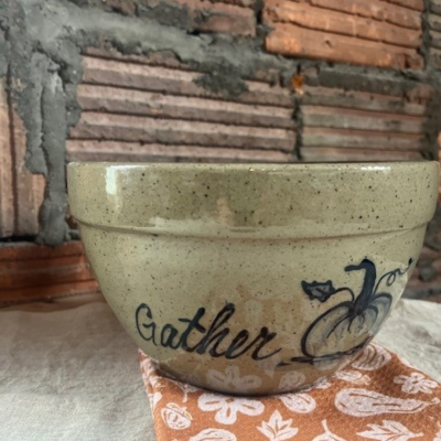 3 Quart Mixing Bowl- Gather Pumpkin