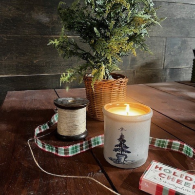 Candle Crock - Potted Pine