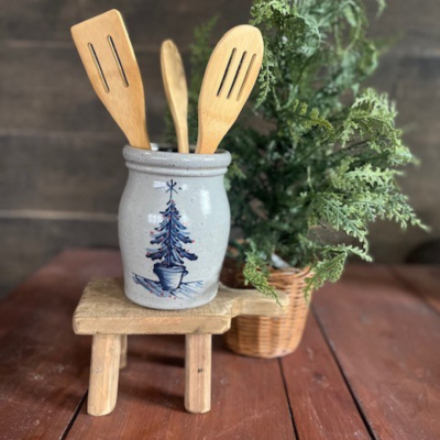 Utensil Jar- Potted Pine