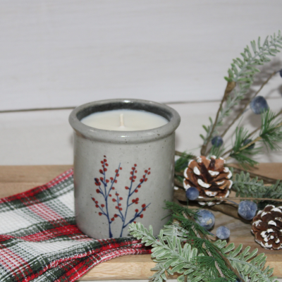 Candle Crock- Winterberry 