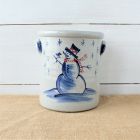 1 Gallon Crock - Snowman