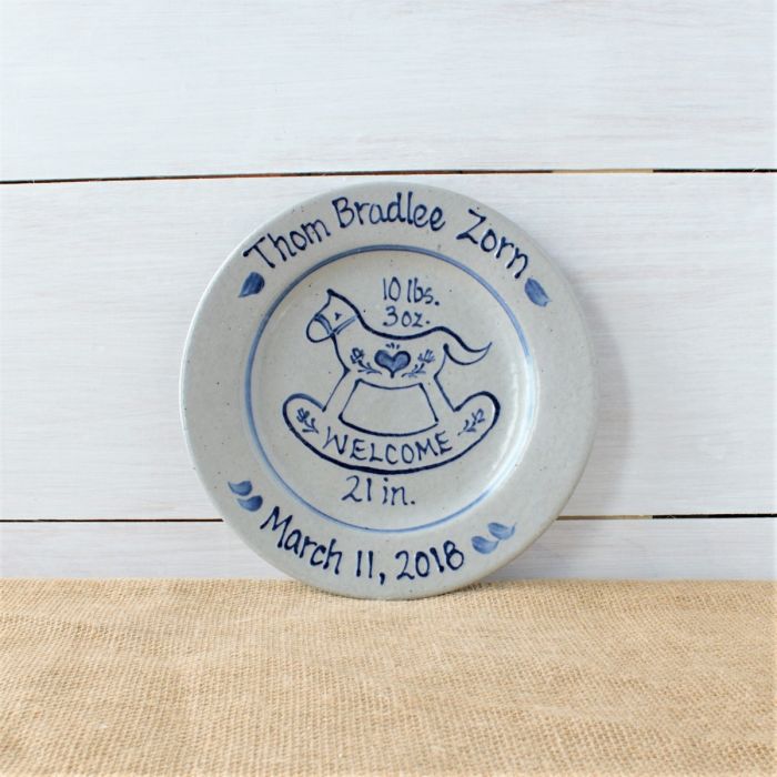 Baby plate discount sets personalized
