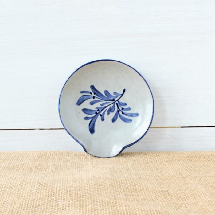 Classic Teaberry Spoon Rest Rowe Pottery